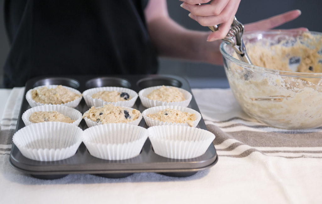 banana blueberry muffins recipe