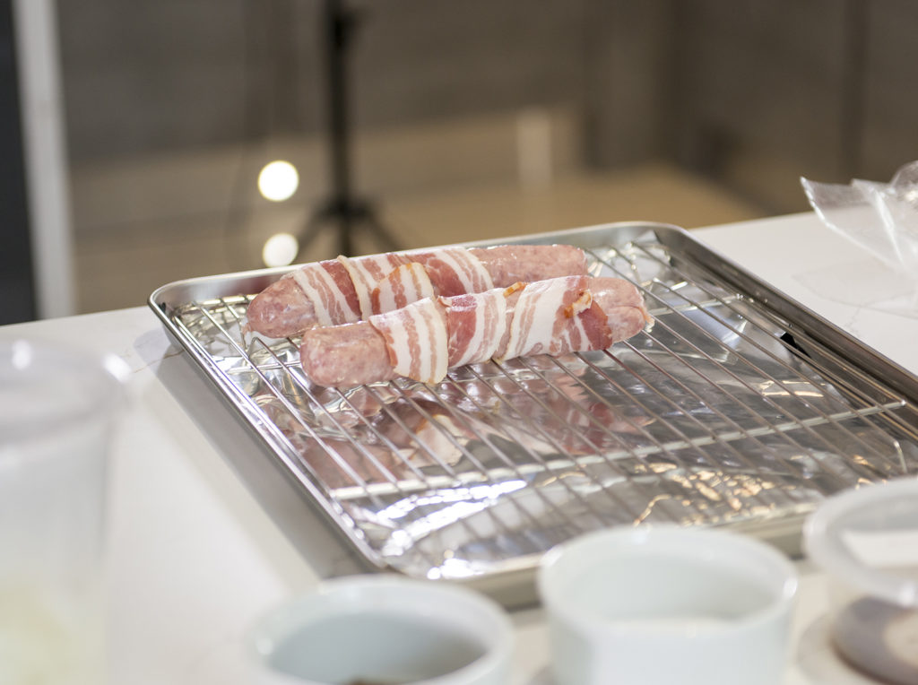 hotdogs with sticky onions recipe