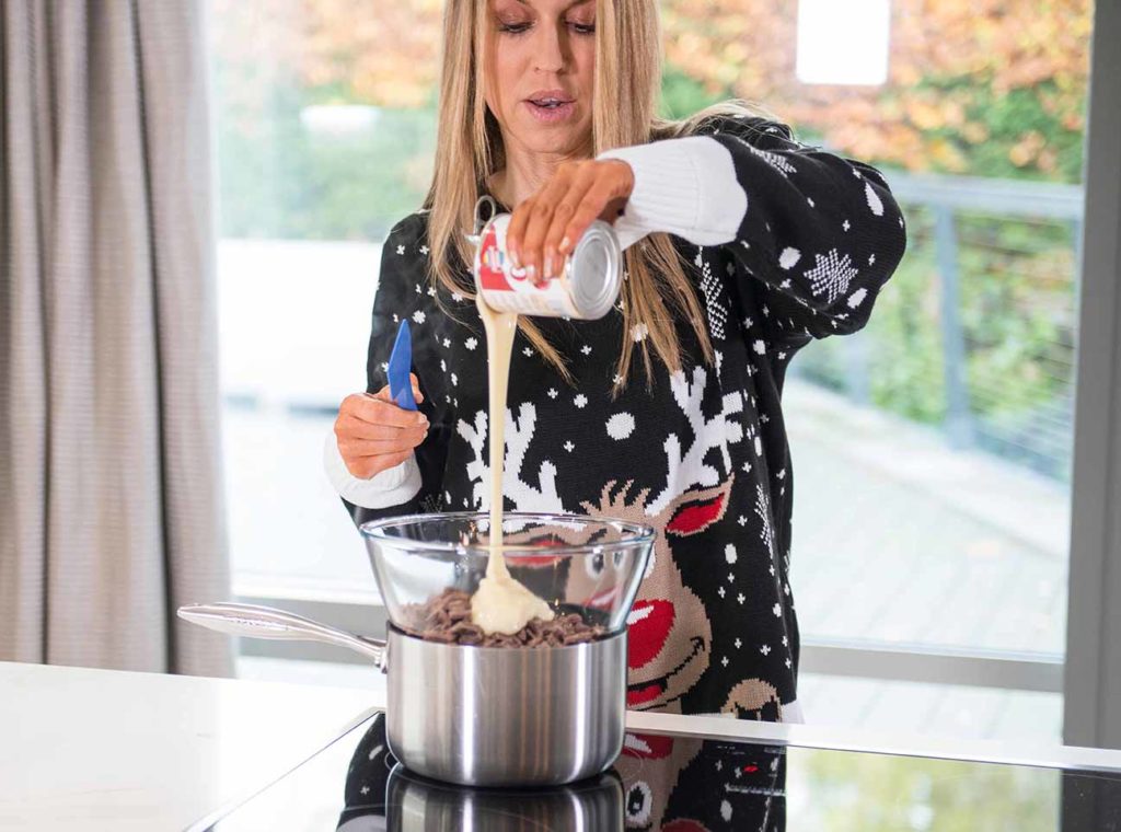 Candy Cane Fudge Recipe by Julie Neville