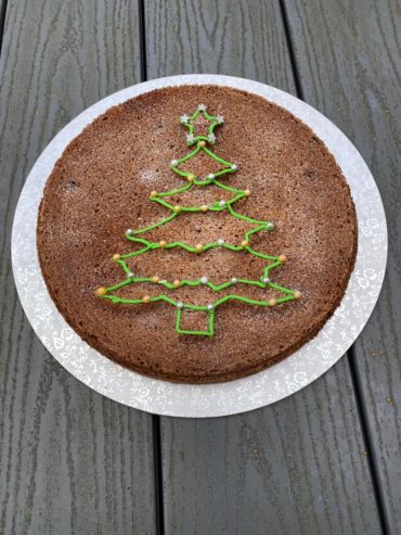 SPICED CHRISTMAS TREE SPONGE Recipe by Julie Neville