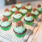 ST PATRICKS MINT CUPCAKES recipe by home cooking with julie neville