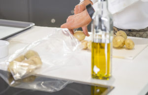 Parmesan Mini Hasselback Potatoes recipe home cooking with julie neville