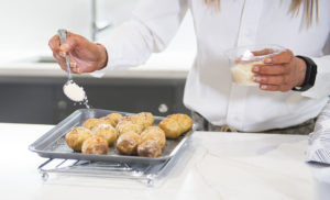 Parmesan Mini Hasselback Potatoes recipe home cooking with julie neville