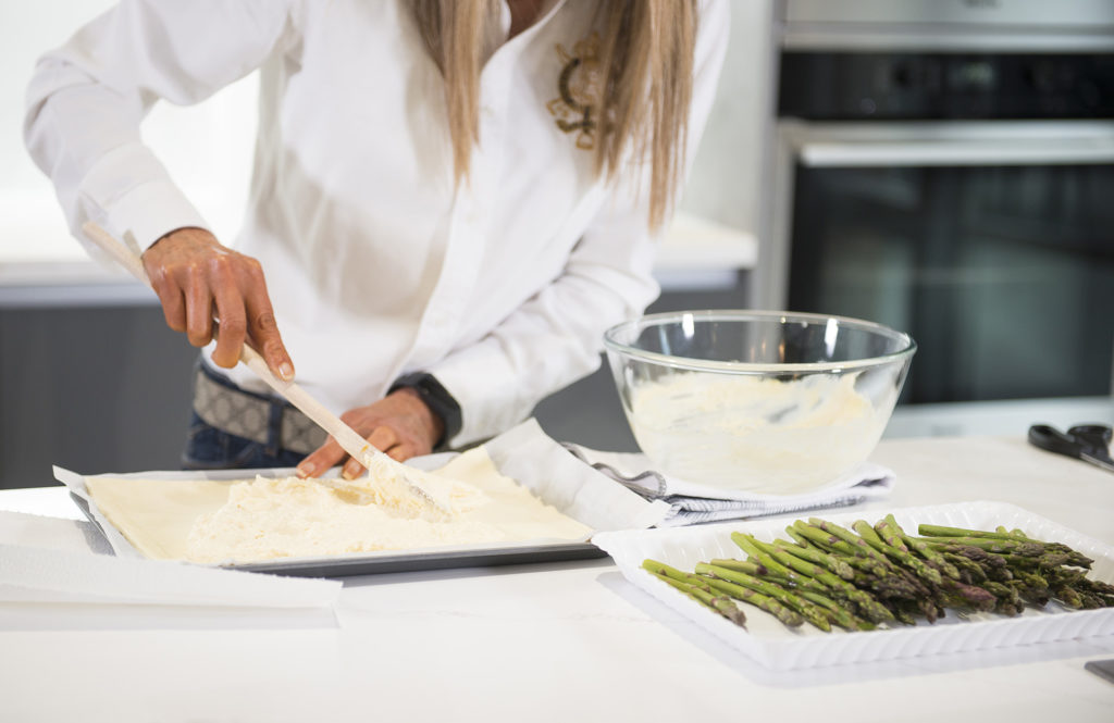 aspargus puff pastry tart recipe home cooking with julie neville