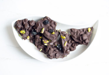 cherry pistachio chocolate bark recipe home cooking with julie neville7