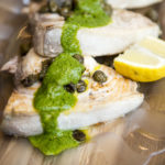 pan fried swordfish served with rocket and lemon recipe home cooking with julie neville