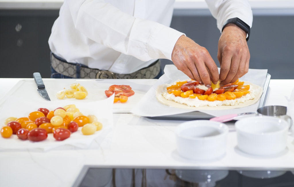 rainbow tomato tart recipe home cooking with julie neville