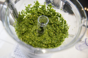 SPINACH AND WALNUT PESTO PASTA WITH CRISPY SUNDRIED TOMATOES RECIPE BY HOME COOKING WITH JULIE NEVILLE