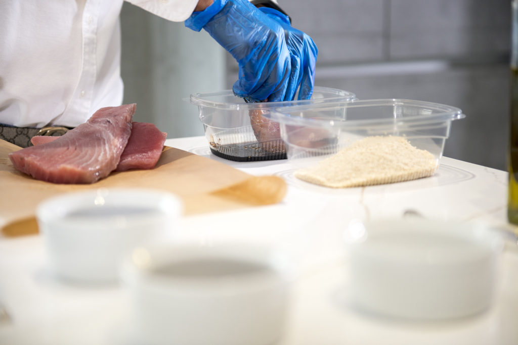 sesame crusted tuna served with peas and onions recipe home cooking with julie neville1