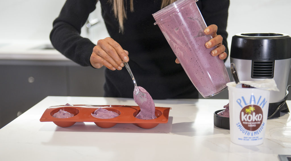 BLUEBERRY BANANA ICE CREAM recipe by home cooking with julie neville7