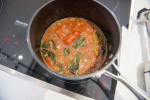 EASY TOMATO SOUP WITH OLIVE CROUTONS recipe by home cooking with julie neville10