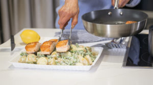 salmon salad asparagus pea potato recipe Home Cooking with Julie Neville23