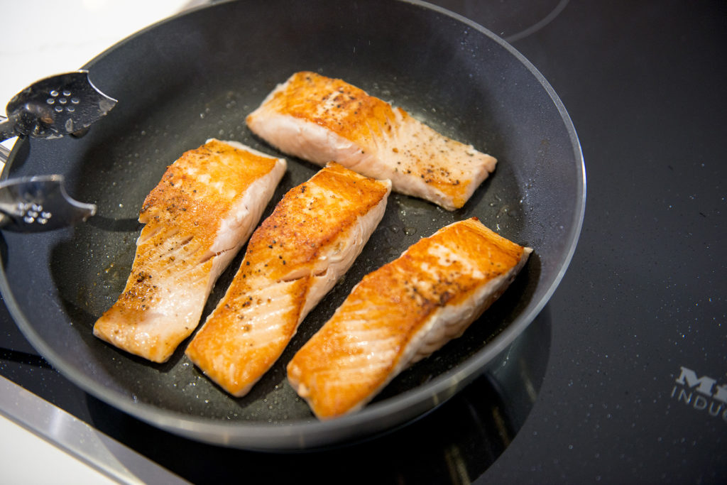 salmon salad asparagus pea potato recipe Home Cooking with Julie Neville17