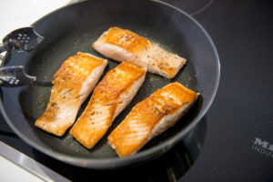 salmon salad asparagus pea potato recipe Home Cooking with Julie Neville17