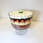 Cranberry strawberry Christmas trifle