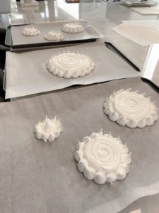 Pavlova Christmas tree recipe by home cooking with julie neville40