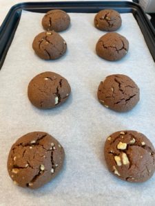 Chocolate walnut brownie bites recipe by home cooking with julie neville6