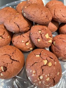 Chocolate walnut brownie bites recipe by home cooking with julie neville6