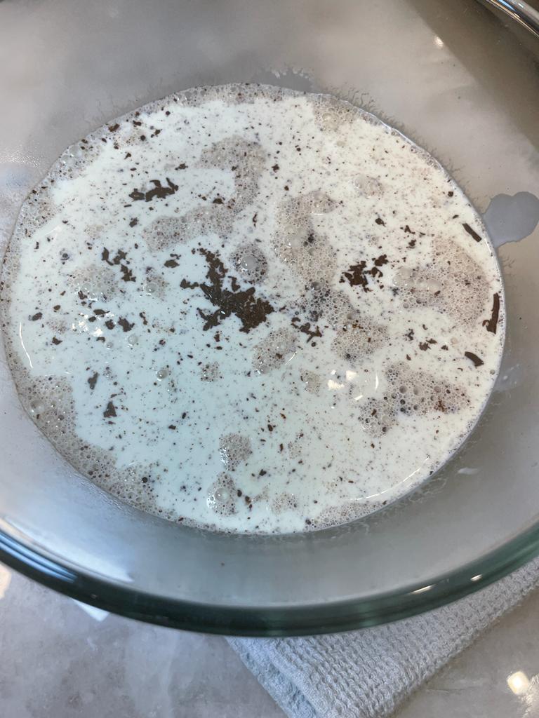 Dark chocolate truffles coated in white chocolate recipe by home cooking with julie neville1