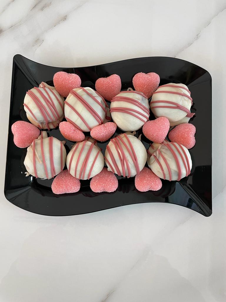 Dark chocolate truffles coated in white chocolate recipe by home cooking with julie neville1