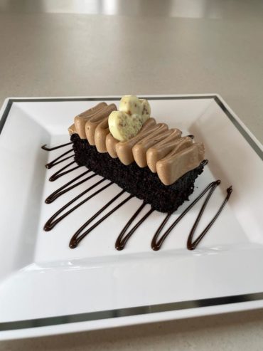 Decadent chocolate slices with chocolate hazelnut buttercream frosting recipe by home cooking with julie neville16