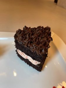 Heart shaped chocolate cakes with strawberry buttercream and chocolate ganache recipe by home cooking with julie neville