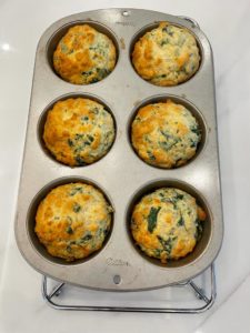 spinach and cheddar muffins recipe by home cooking with julie neville1