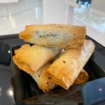 spinach feta and pinenut spring rolls recipe by home cooking with julie neville9