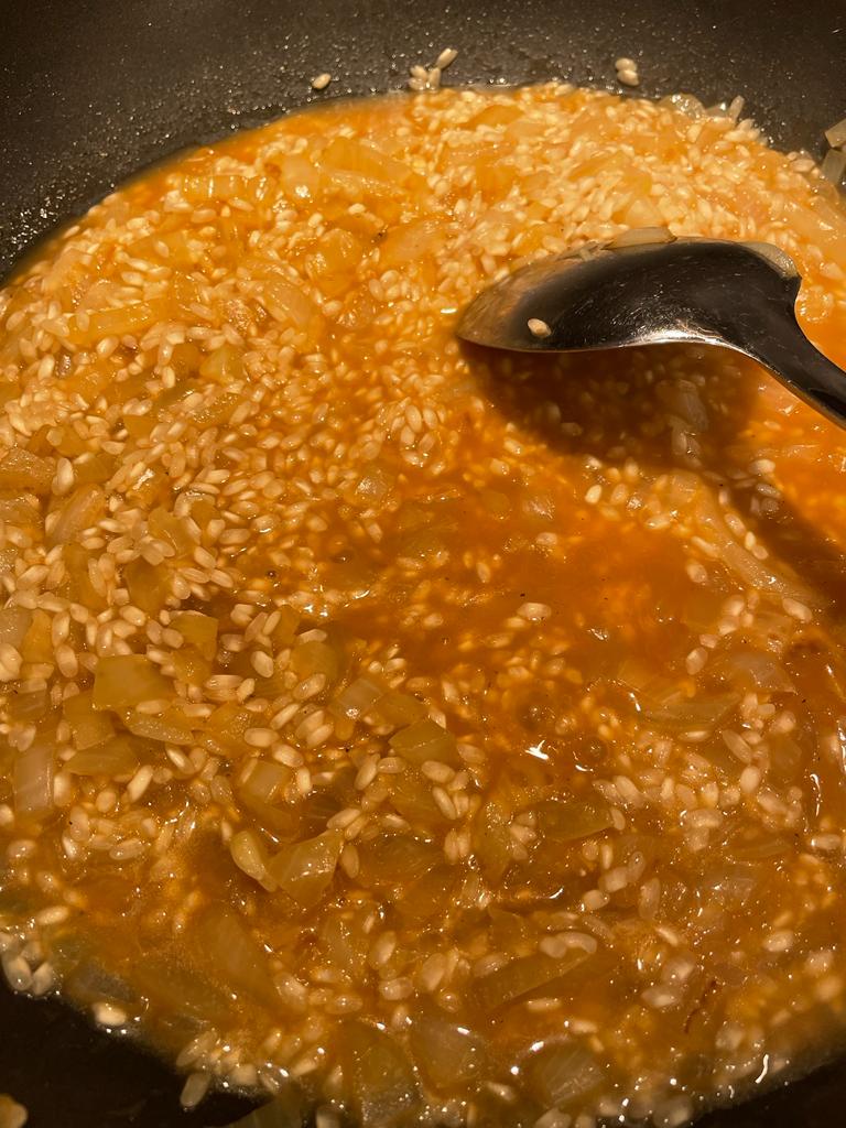 pea asparagus risotto Julie neville home cooking