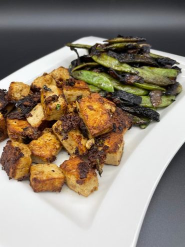 Spicy fried tofu recipe by home cooking with julie neville0