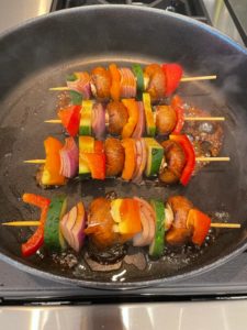 Teriyaki vegetable skewers home cooking with julie neville8