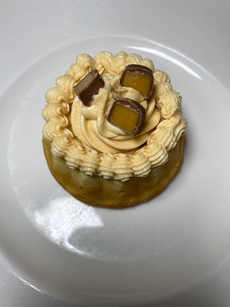 Mini vanilla bundt cakes with caramel buttercream recipe by home cooking with julie neville13