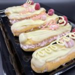 Raspberry white chocolate eclairs recipe by home cooking with julie neville0