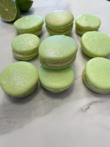 Sweet lime macarons home cooking with julie neville
