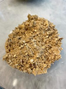 Apple, almond and pecan crumble pie JULIE NEVILLE