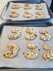 Almond horseshoe cookies recipe by home cooking with julie neville8