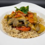 Mild vegan coconut curry recipe by home cooking with julie neville2