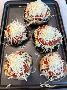 Cheese and spinach stuffed mushrooms recipe by home cooking with julie neville0