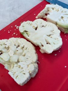 Chilli charred cauliflower steaks recipe by home cooking with julie neville2