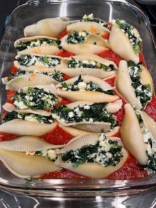 Serve onto plates, spooning over the marinara sauce then sprinkle with the copped parsley.