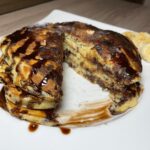 Chocolate banana pancakes