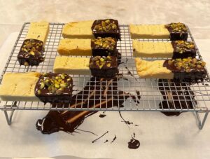 Chocolate pistachio shortbread Recipe Home Cooking with Julie