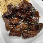 Crispy sticky sesame beef