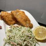 CRISPY COD WITH HOMEMADE SLAW