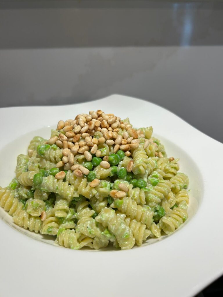 Green Pea, Parmesan & Pine Nut Pasta Recipe