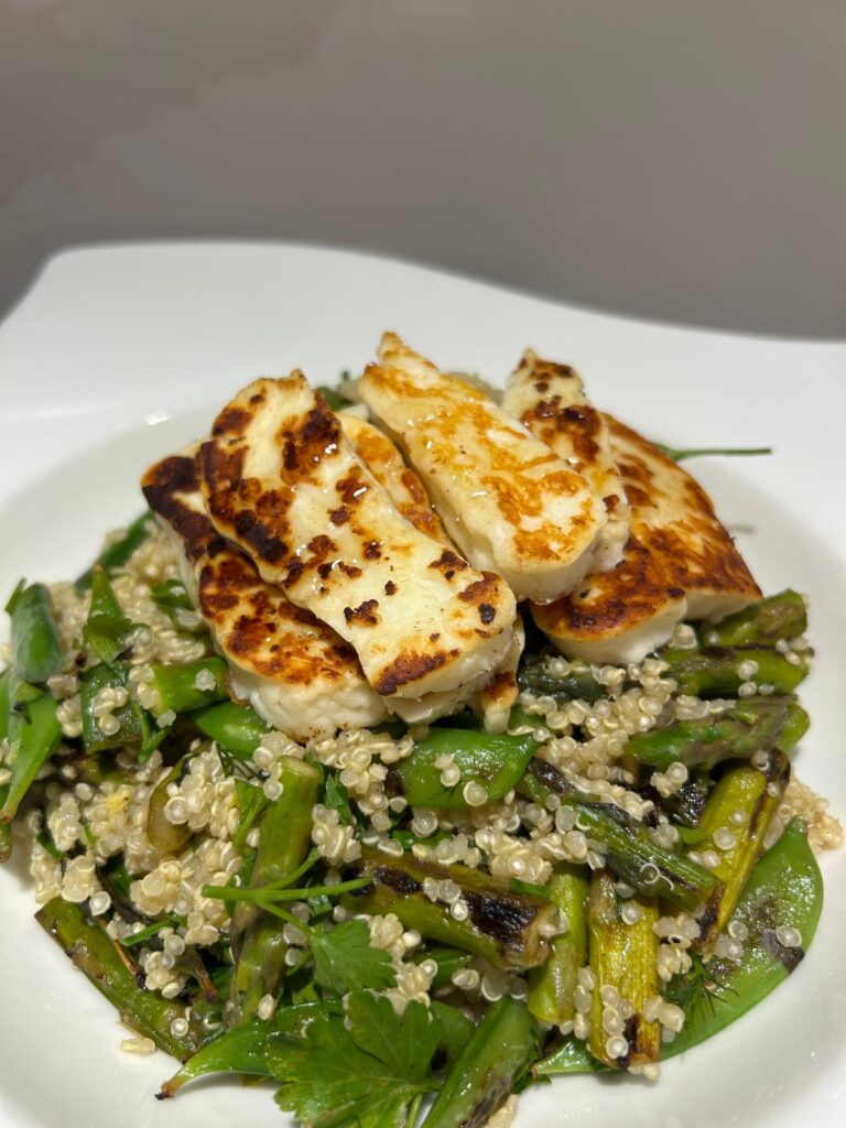 Grilled Halloumi Salad Recipe_Home Cooking with Julie Neville
