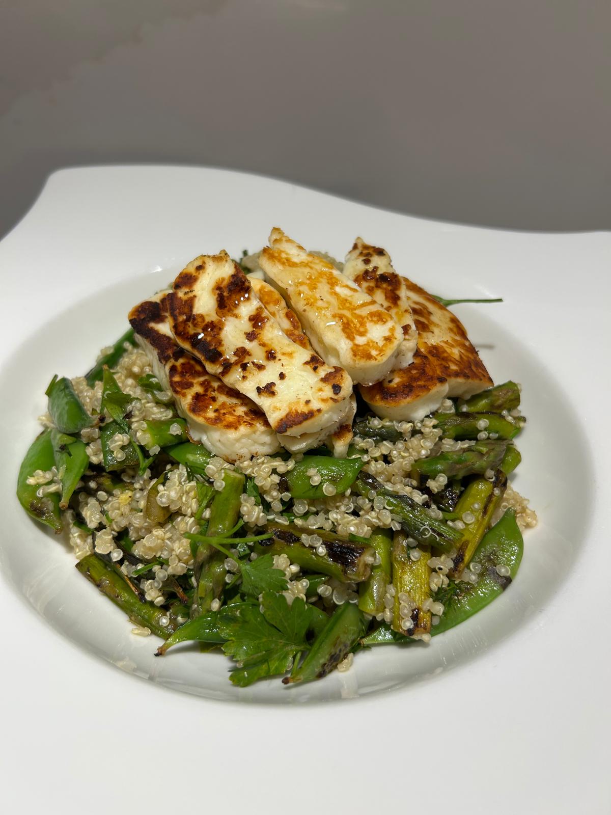 Grilled Halloumi Salad Recipe_Home Cooking with Julie Neville