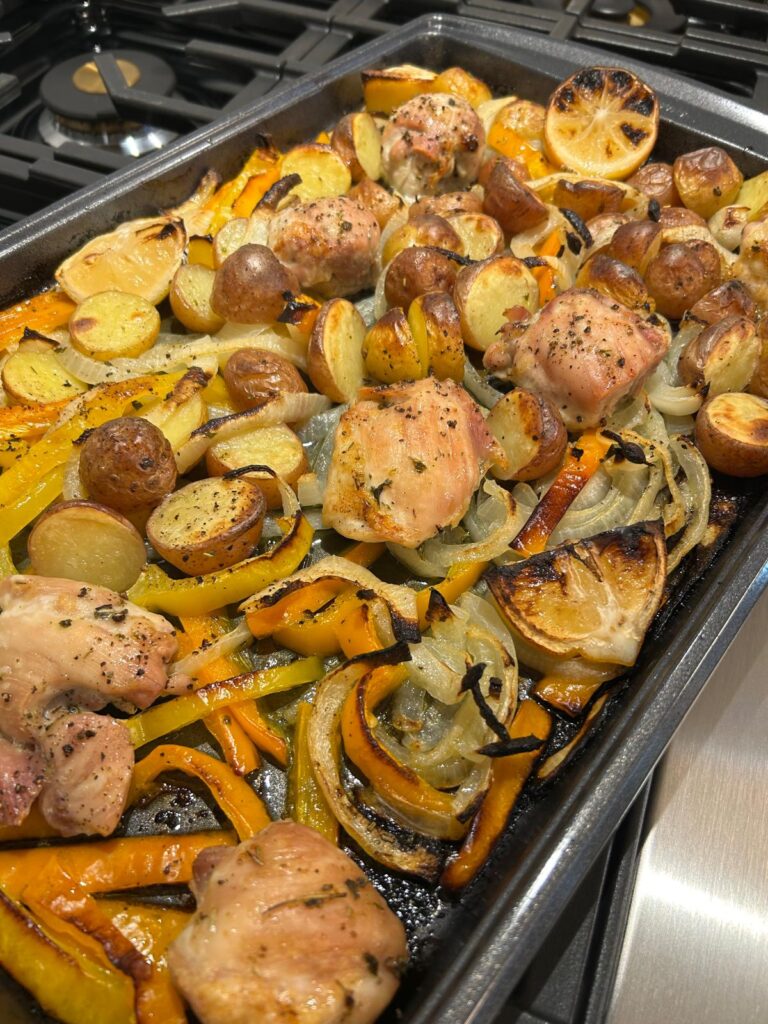 Lemon and Thyme Sheetpan Chicken