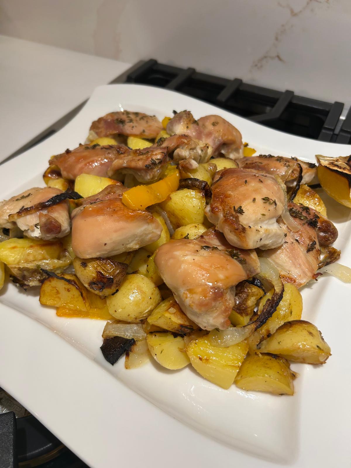 Lemon and Thyme Sheetpan Chicken