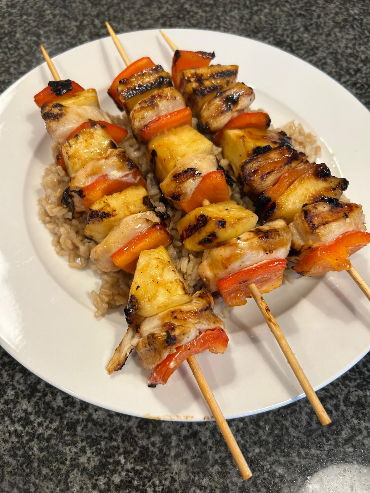 Sweet and Sticky Chicken Skewers Recipe - Home Cooking with Julie Neville